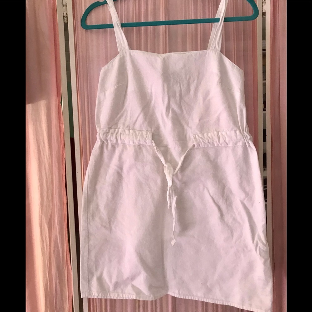 Short white linen ASOS